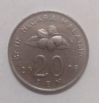 20 Sen _2006 Bank Negara Malaysia (used)