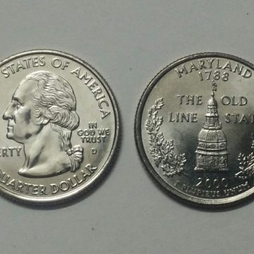 United States Quarter Dollar Maryland State 1 Coin (# 7/50) UNC