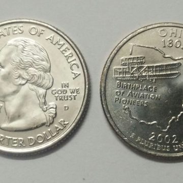 United States Quarter Dollar Ohio State 1 Coin (# 17/50) UNC