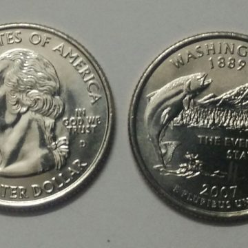 United States Quarter Dollar Washington State 1 Coin (# 42/50) UNC