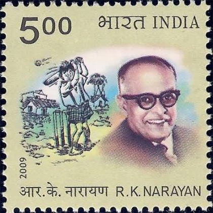 RK Narayan Personality Rs. 5 - MNH Stamp