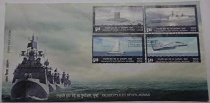 First Day Cover 10 Dec.'11 President's Fleet Review, Mumbai. (FDC-2011)