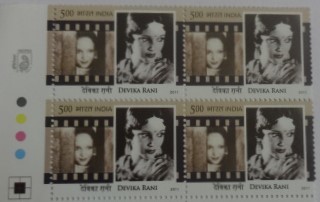 Devika Rani(Block of 4 TL Stamp)