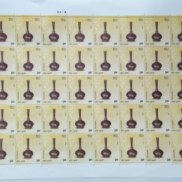 Indian Metal Crafts Handicraft, Metal, Iron Surahi (Pitcher) Rs. 5 - MNH (Stamp Full Sheets - 40 stamps)