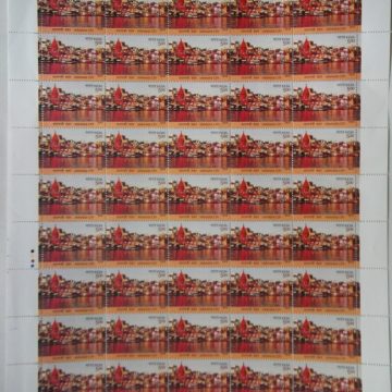 Varanasi City Tourism, Ganga, River, Ghat, Pilgrimage, Boat, Devotees, City, Temples Rs. 5 - MNH (Stamp Full Sheets - 45 stamps)