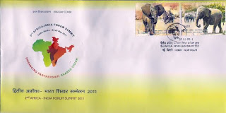 First Day Cover 25 May.'11 2nd Africa-India Forum Summit 2011. (FDC-2011)
