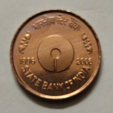 5 Rupee - State Bank of India CUNI - 1 No - UNC