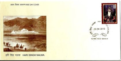 First Day Cover 30 Apr.'13 Hari Singh Nalwa.(FDC-2013)