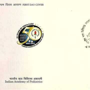 First Day Cover 08 Nov.'13 Indian Academy of Pediatrics.(FDC-2013)