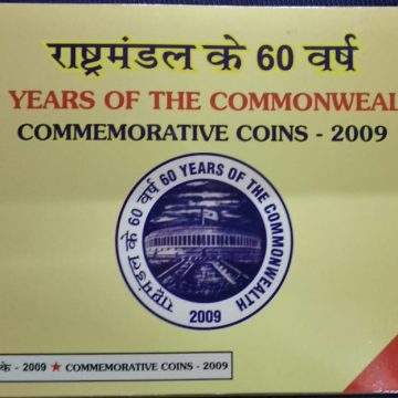 2009-60 Years of The Commonwealth /Rs.100,Rs.5, (U.N.C. Set 2 Coins)