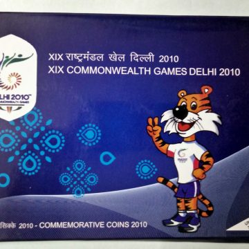 2010 - XIX COMMONWEALTH GAMES 2010 DELHI Rs.100, Rs.5, Rs.2 (UNC SET)