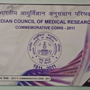 2011 - INDIAN COUNCIL OF MEDICAL RESEARCH CENTENARY YEAR Rs.100, Rs.5 (UNC SET)