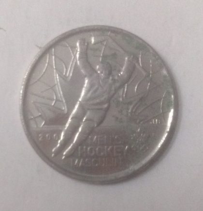 25 Cents Canada 2009 Mens Hockey Masculin Elizabeth II  (used)