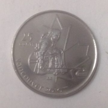 25 Cents Canada 2010 Vancouver Elizabeth II (unc)