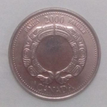 25 Cents Canada Family 2000  Elizabeth II D.G. Regina (used)
