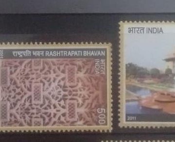 80th year of Rashtrapati Bhavan, New Dehli (Set of 4)