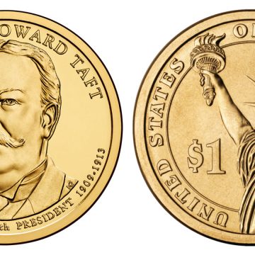 United States 27th President One Dollar - William Howard Taft (1909-1913) UNC 1Quantity