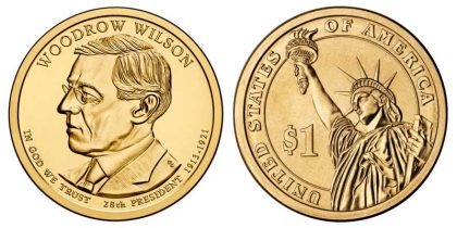 United States 28th President One Dollar - Woodrow Wilson (1913-1921)1Quantity