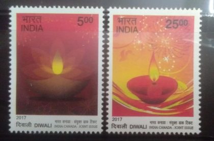 Diwali, India canada joint Issue (Set of 2)