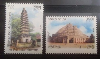 India vietnam Joint Issue with a theme of Ancient Heritage (Set of 2)