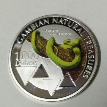 Gambian Natural Treasure 1000 Dalasis Republic of Gambia 2015