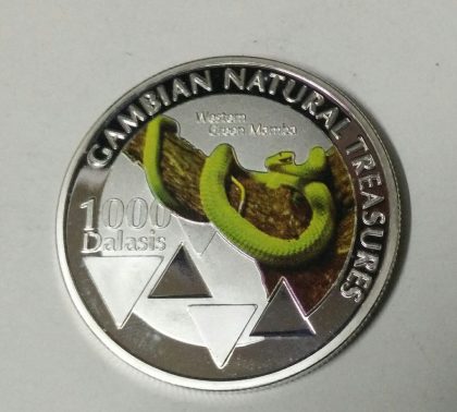 Gambian Natural Treasure 1000 Dalasis Republic of Gambia 2015