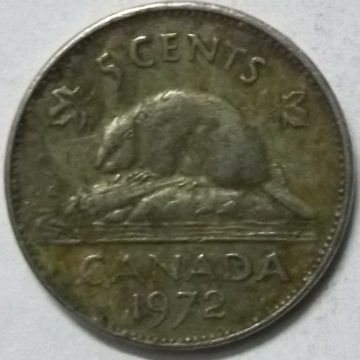 5 Cents Canada 1972 Elizabeth II D.G Regina  (used)