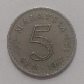 5 Sen _1967 Malaysia (used)
