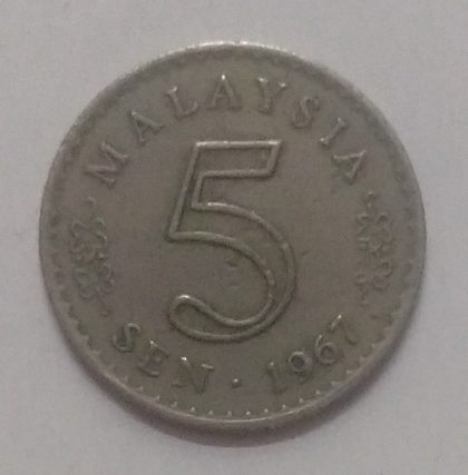 5 Sen _1967 Malaysia (used)