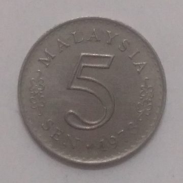 5 Sen _1973 Malaysia (used)