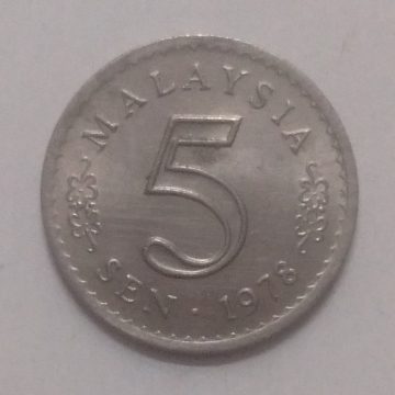 5 Sen _1978 Malaysi (used)