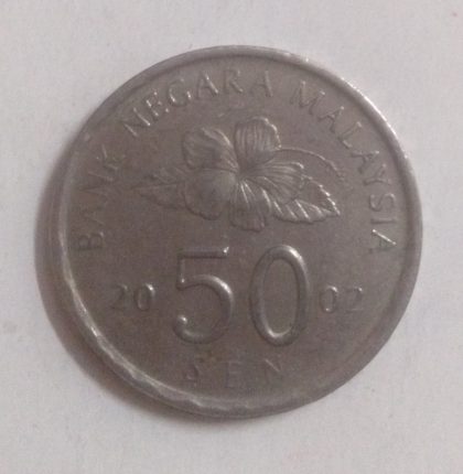 50 Sen _2001 Bank Negara Malaysia (used)