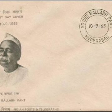 First Day Cover?10 Sep.'65 Pandit Govind Ballabh Pant(Statesmman) (fdc-1965) (Spots/hinged/slightly damaged/Paper Stuck)