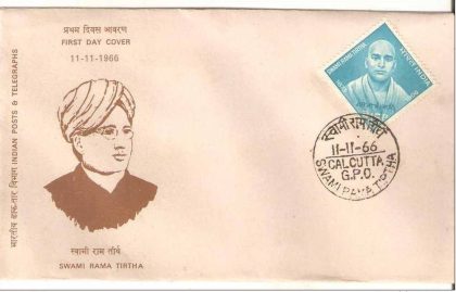 First Day Cover?11 Nov.'66 60th Death Anniv.of Swami Rama Tlrtha(Social Reformer and Poet) (fdc-1966)