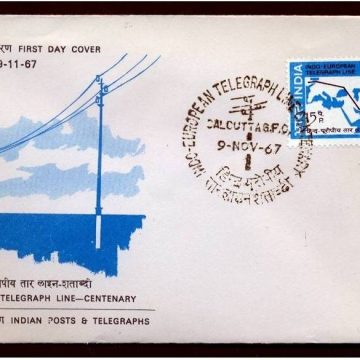 First Day Cover 09 Nov.'67 Centenary of Indo-European Telegraph Service. (fdc-1967)