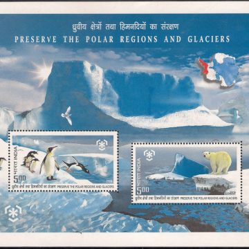 Preserve the Polar Regions and Glaciers - 2009 (Indian Miniature Sheets)