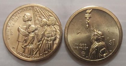 1 Dollar SOUTH CAROLINA(Septima clark) 2020(UNC)