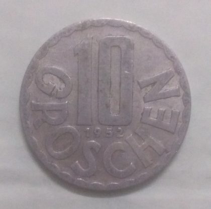 AUSTRIA 10 GROSCHEN 1952(used)