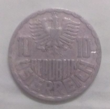 AUSTRIA 10 GROSCHEN 1952(used) - Image 2
