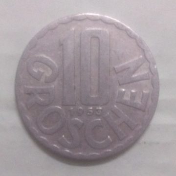 AUSTRIA 10 GROSCHEN 1953(used)