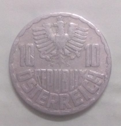 AUSTRIA 10 GROSCHEN 1953(used) - Image 2