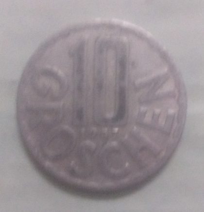 AUSTRIA 10 GROSCHEN 1957(used)