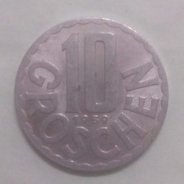 AUSTRIA 10 GROSCHEN 1959(unc)