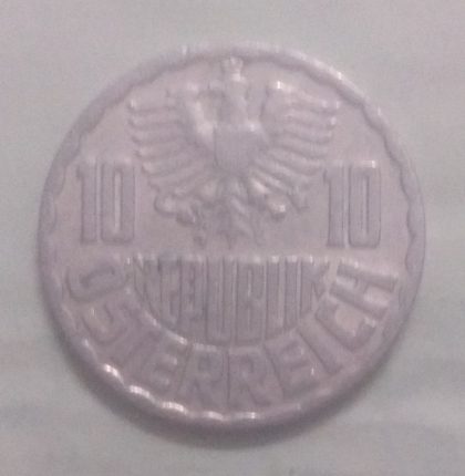AUSTRIA 10 GROSCHEN 1961(used) - Image 2