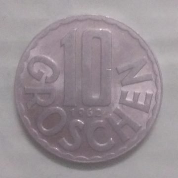 AUSTRIA 10 GROSCHEN 1962(unc)