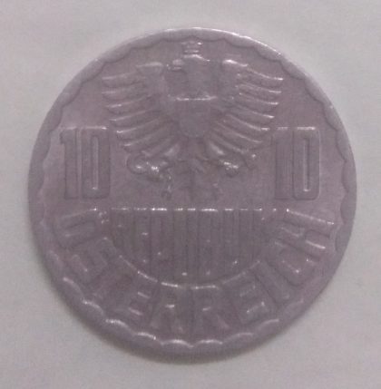 AUSTRIA 10 GROSCHEN 1962(unc) - Image 2