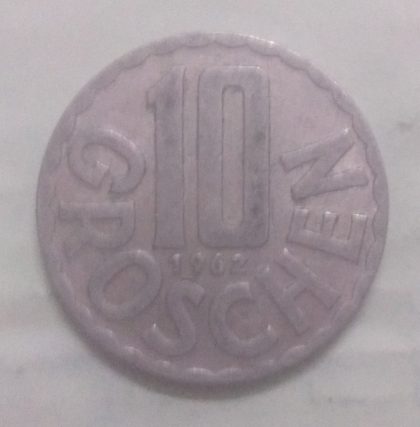 AUSTRIA 10 GROSCHEN 1962(used)