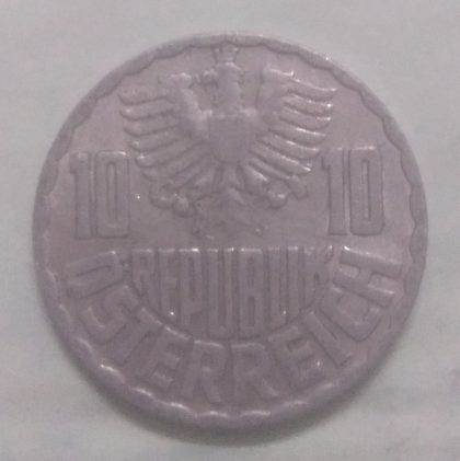 AUSTRIA 10 GROSCHEN 1962(used) - Image 2
