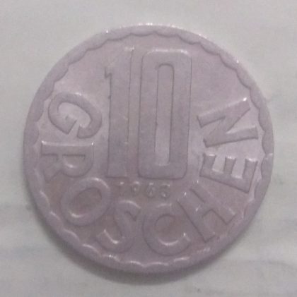 AUSTRIA 10 GROSCHEN 1963(used)