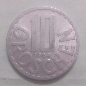 AUSTRIA 10 GROSCHEN 1964(used)